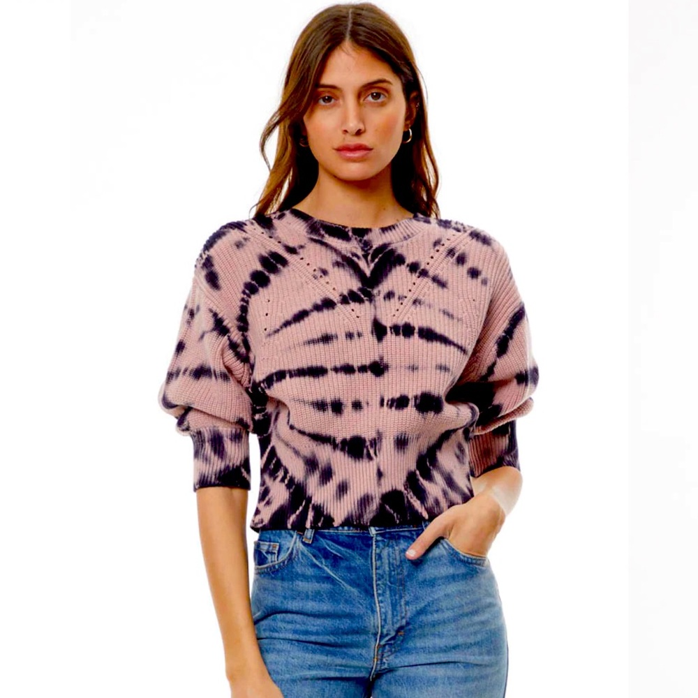 NWOT Young Fabulous and Broke MARCELYN SWEATER // ADOBE ROSE TIGER EYE Sz XS